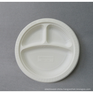 Biodegradable Disposable Eco-friendly Plastic Cornstarch Corn Starch Compostable CPLA Plate